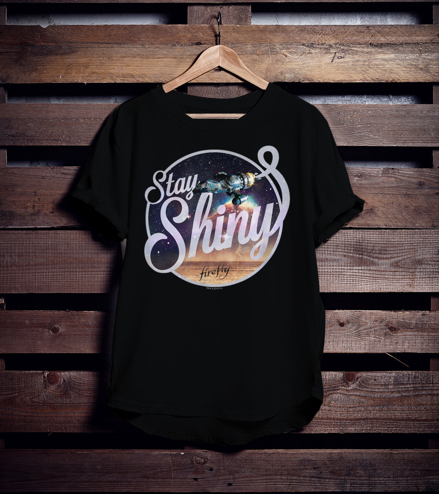 Stay Shiny Firefly Spaceship Galaxy T-Shirt