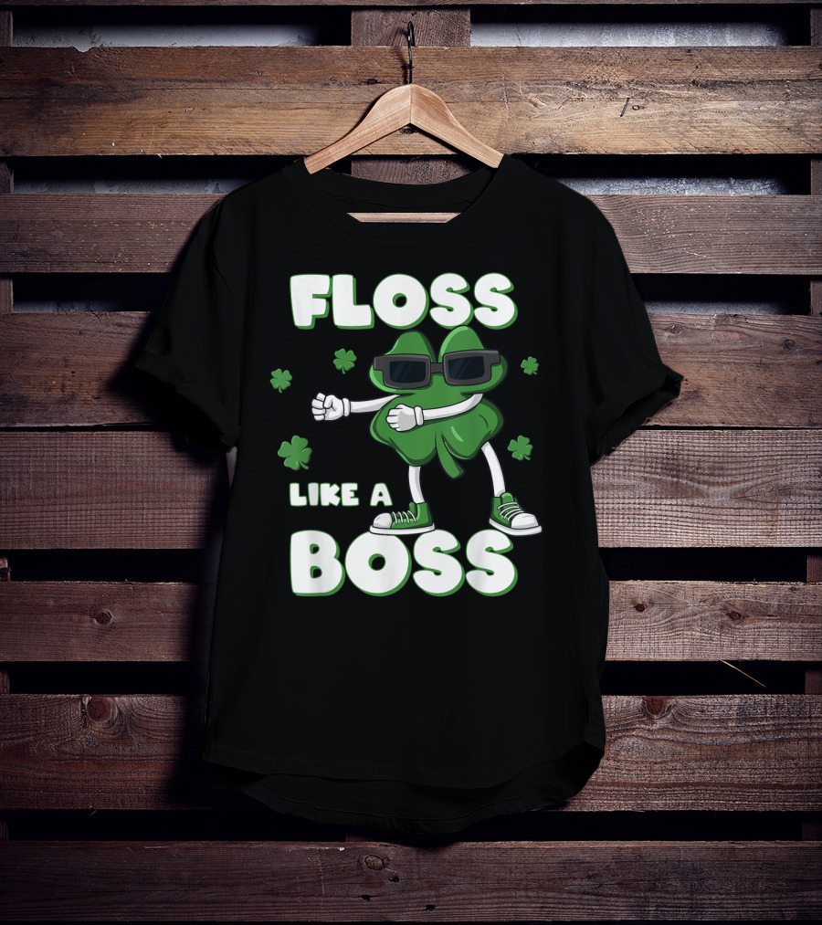 Floss Like A Boss Shamrock Shades Dance T-Shirt