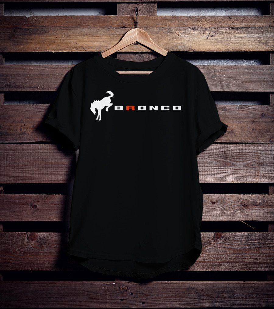 Bronco Logo With Bucking Horse T-Shirt