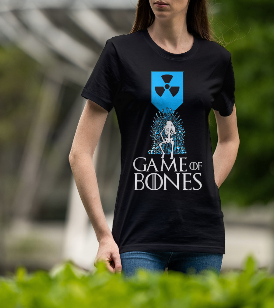 Game Of Bones Radiology Xrays Skeleton Throne Nuclear T-Shirt