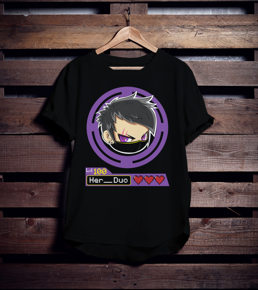 Lvl 100 Her Duo Gamer Couple T-Shirt