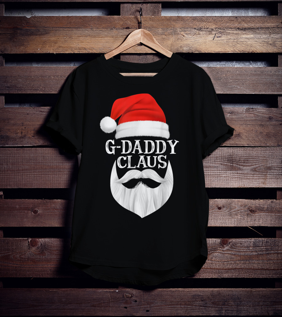 G-Daddy Claus Christmas Beard Santa Hat T-Shirt