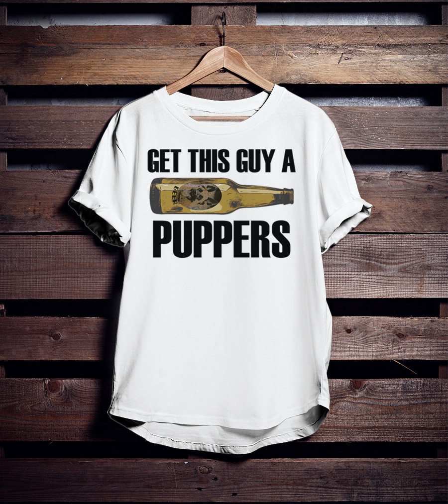 Get This Guy A Puppers Beer Bottle Iconic T-Shirt