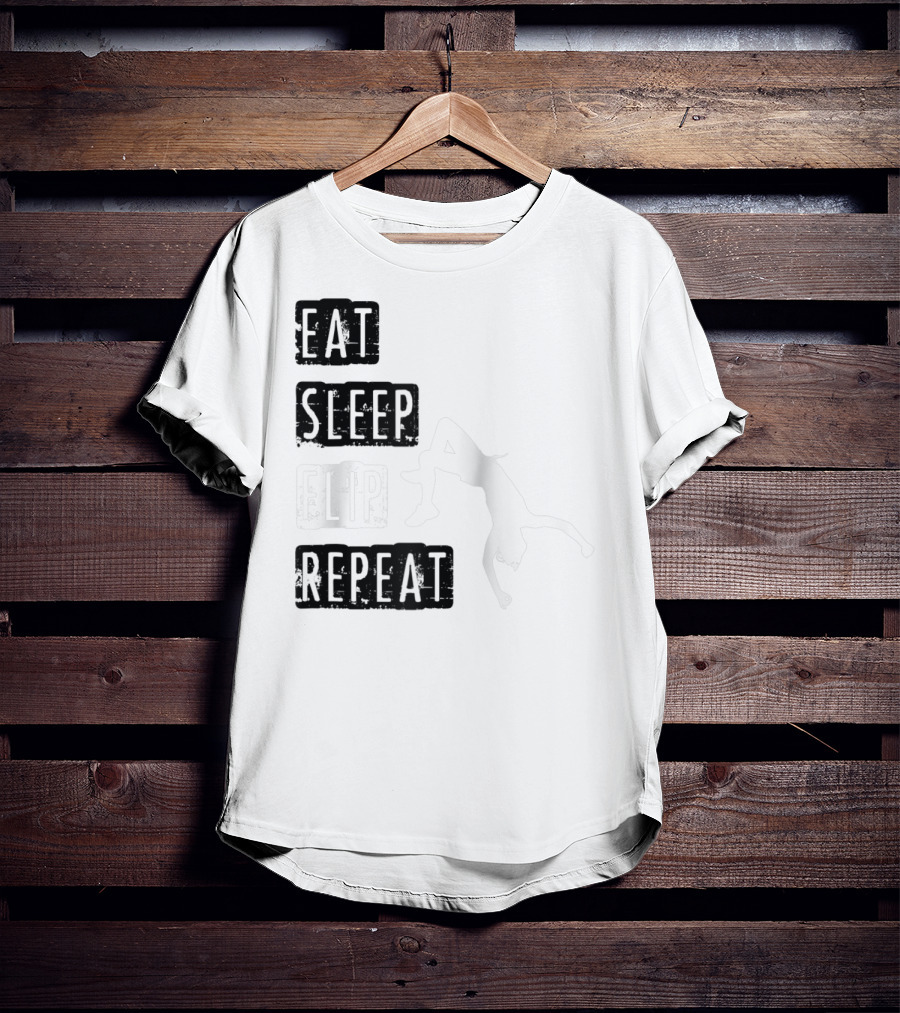 Gymnastics Eat Sleep Flip Repeat Gymnast T-Shirt