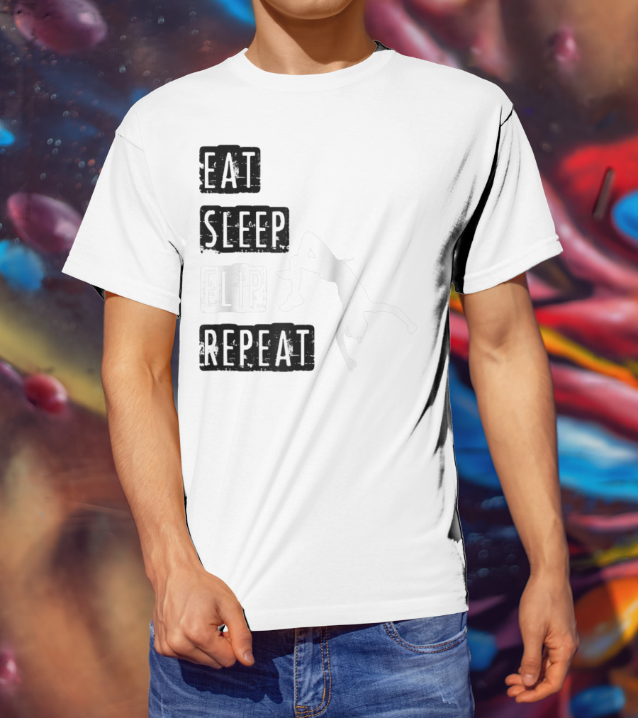 Gymnastics Eat Sleep Flip Repeat Gymnast T-Shirt