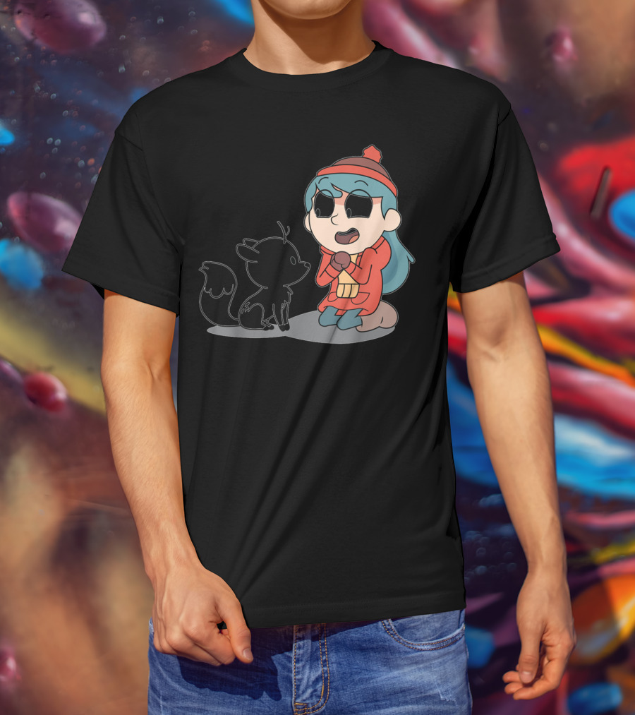 Hilda And Twig Sitting Joyfully In Winter Wear T-Shirt