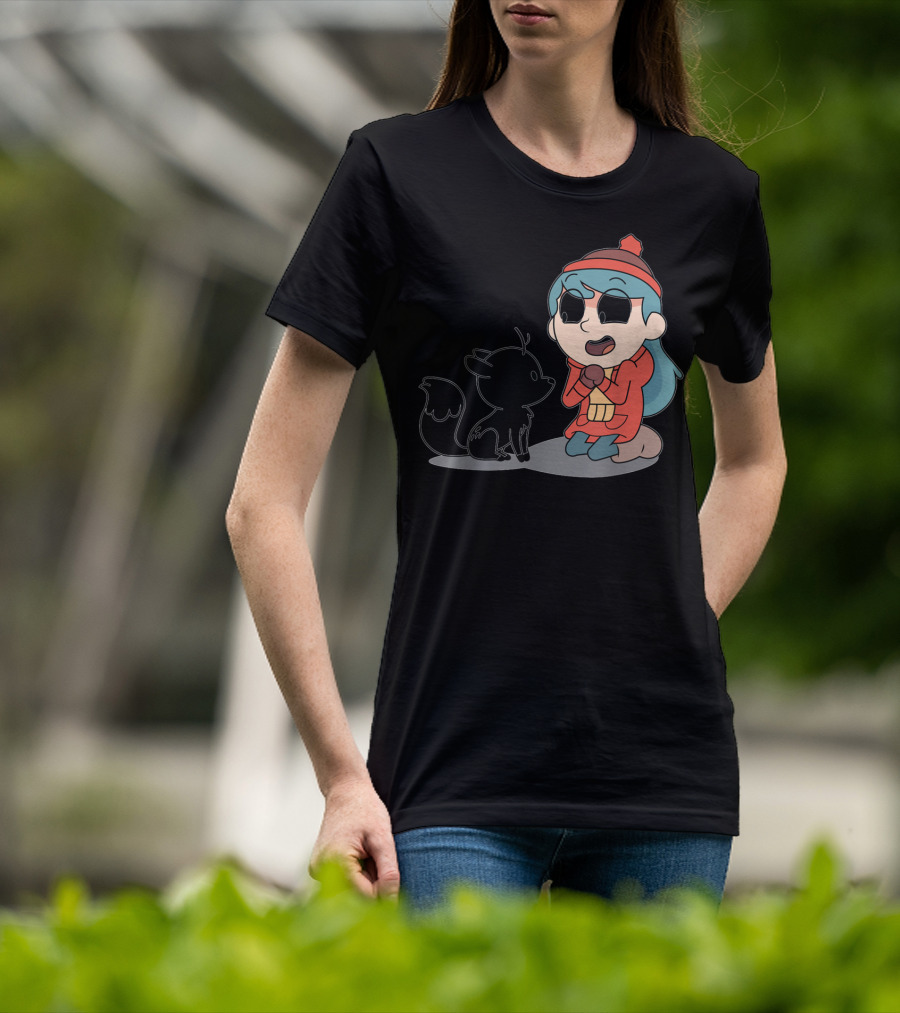 Hilda And Twig Sitting Joyfully In Winter Wear T-Shirt