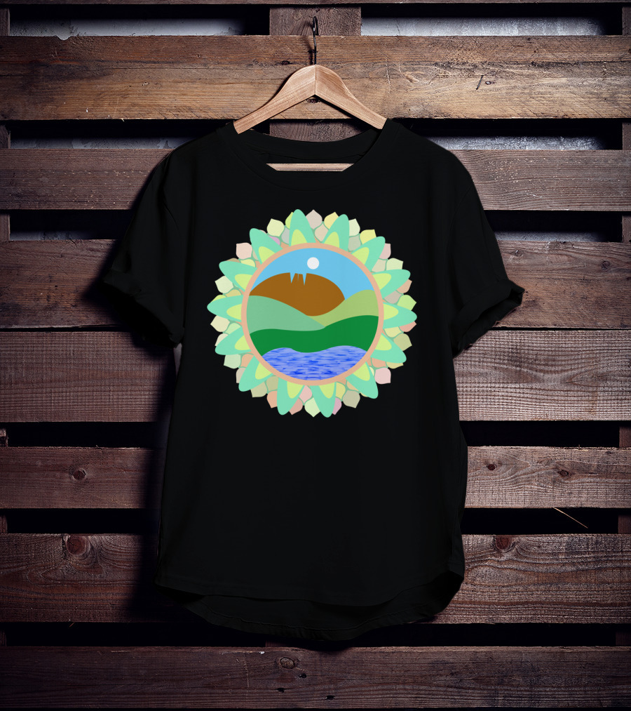 Horsetooth Rock Fort Collins Colorado Co Scenic Mountain Lake Sunburst T-Shirt