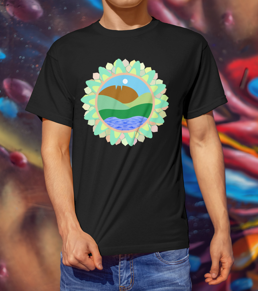 Horsetooth Rock Fort Collins Colorado Co Scenic Mountain Lake Sunburst T-Shirt