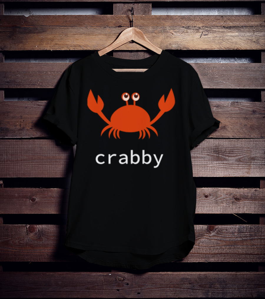 Crabby Red Crab With Googly Eyes T-Shirt