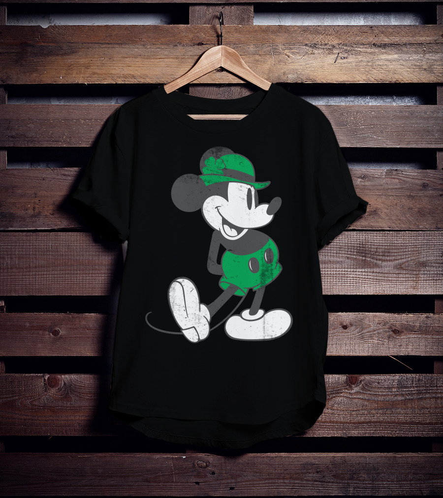 Disney Mickey Mouse Classic Green St. Patrick's Day Edition T-Shirt