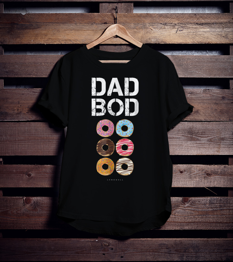 Dad Bod Donut Six Pack Daddy Gym Lumowell T-Shirt