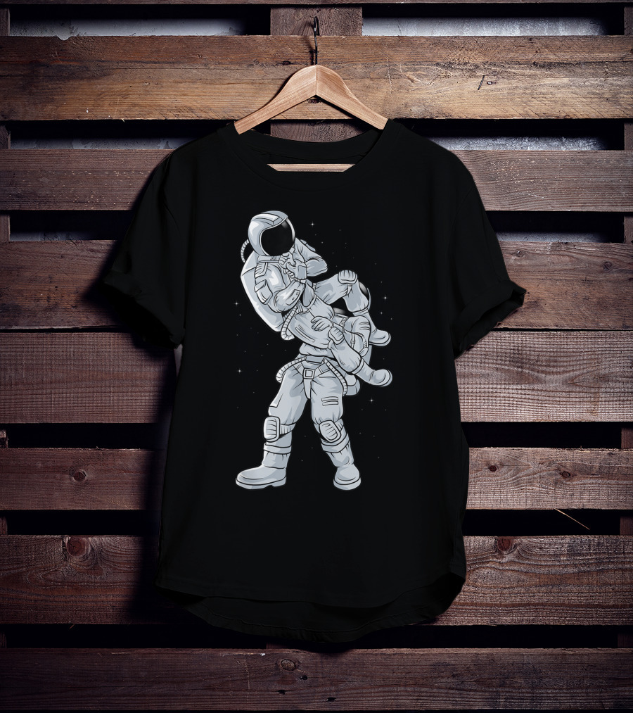 Galaxy Astronaut Armbar BJJ Jiujitsu Technique T-Shirt