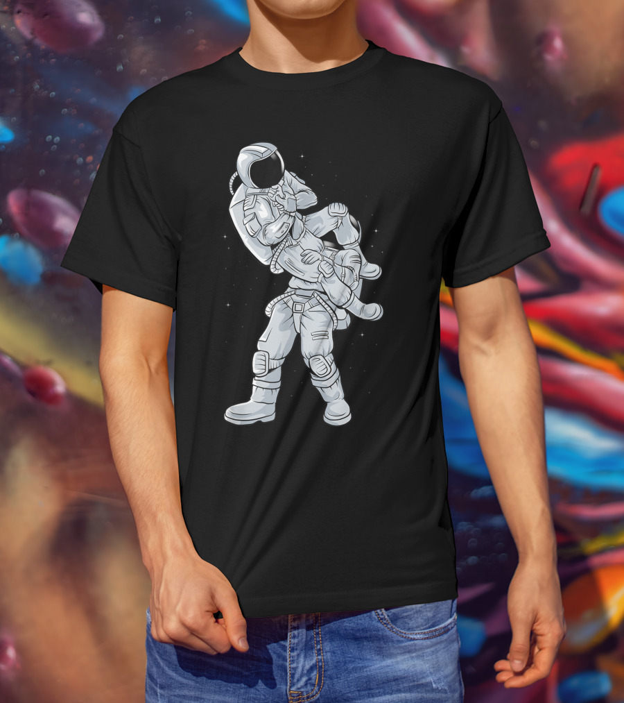 Galaxy Astronaut Armbar BJJ Jiujitsu Technique T-Shirt