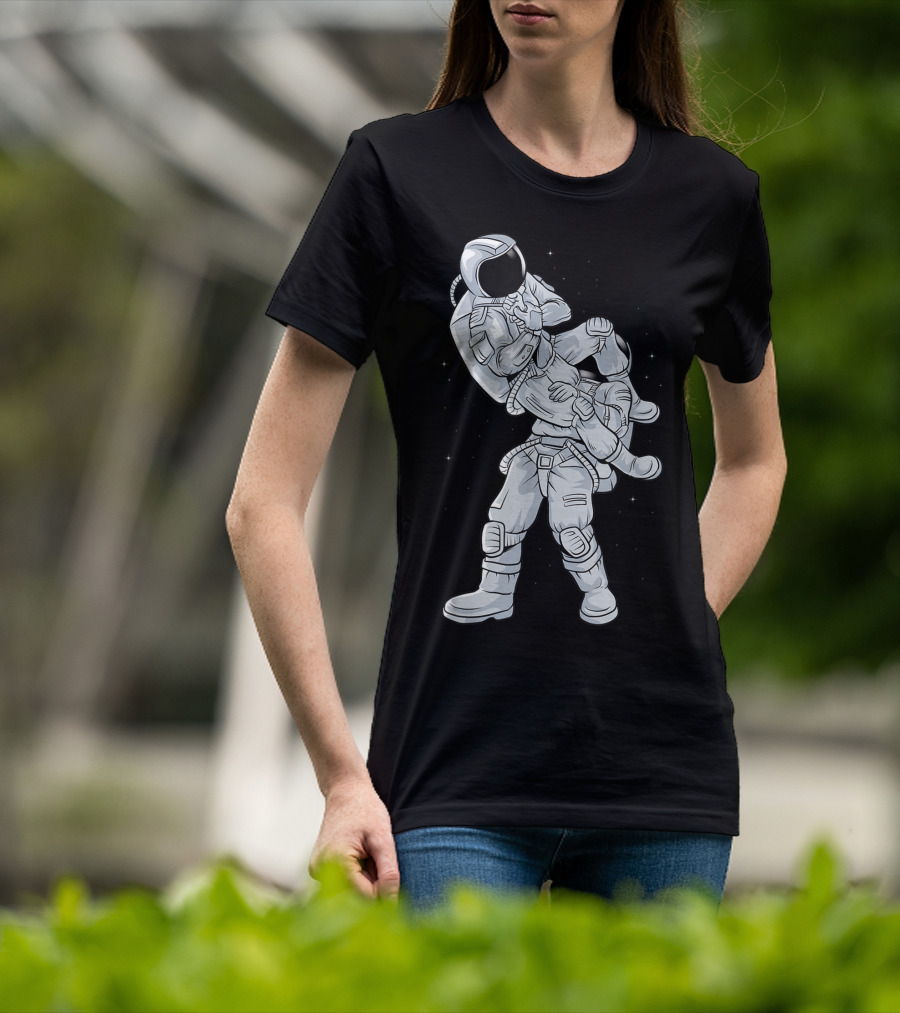 Galaxy Astronaut Armbar BJJ Jiujitsu Technique T-Shirt