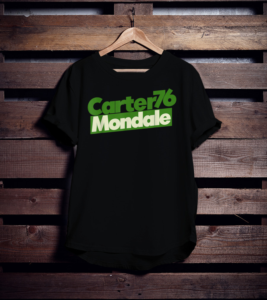 Carter Mondale 76 Vintage Political Campaign T-Shirt