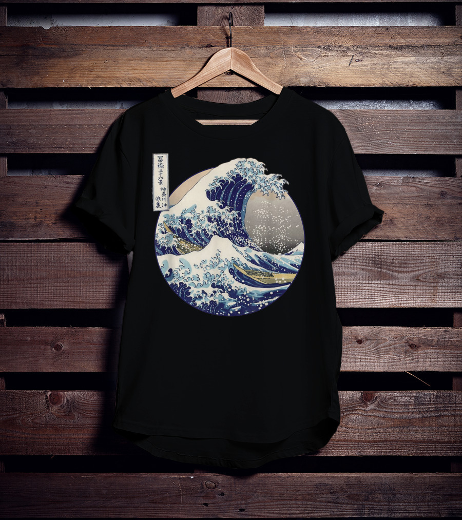 Kanagawa Japanese The Great Wave Off Kanagawa Classic Ukiyo-e T-Shirt