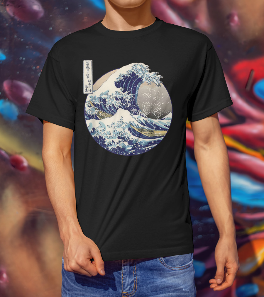 Kanagawa Japanese The Great Wave Off Kanagawa Classic Ukiyo-e T-Shirt