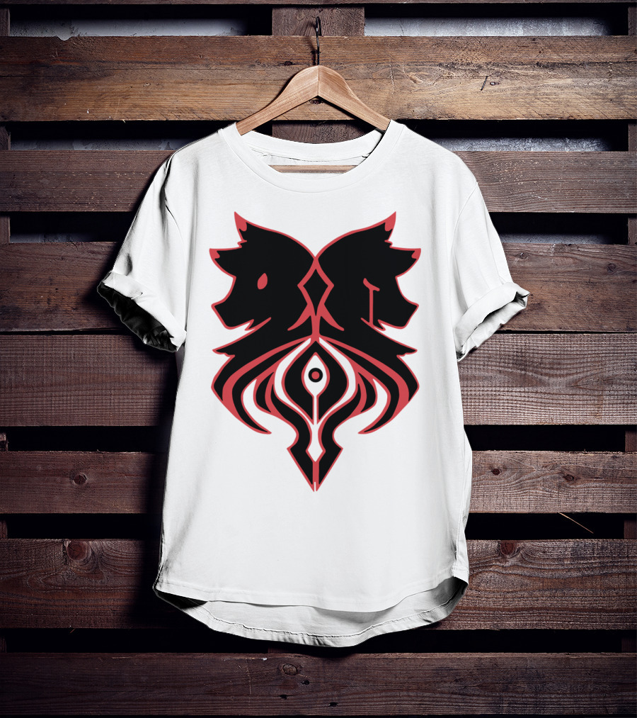 Aaron Lycan Twin Wolf Emblem T-Shirt