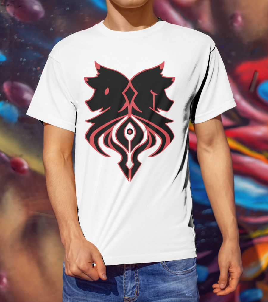 Aaron Lycan Twin Wolf Emblem T-Shirt