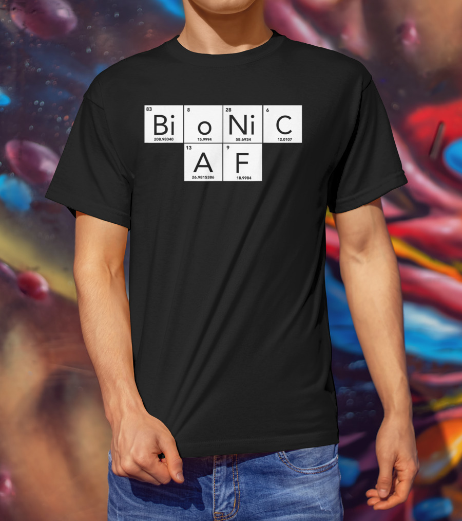 Bionic AF Periodic Table Elements Inspired Surgery Replacement Hos T-Shirt
