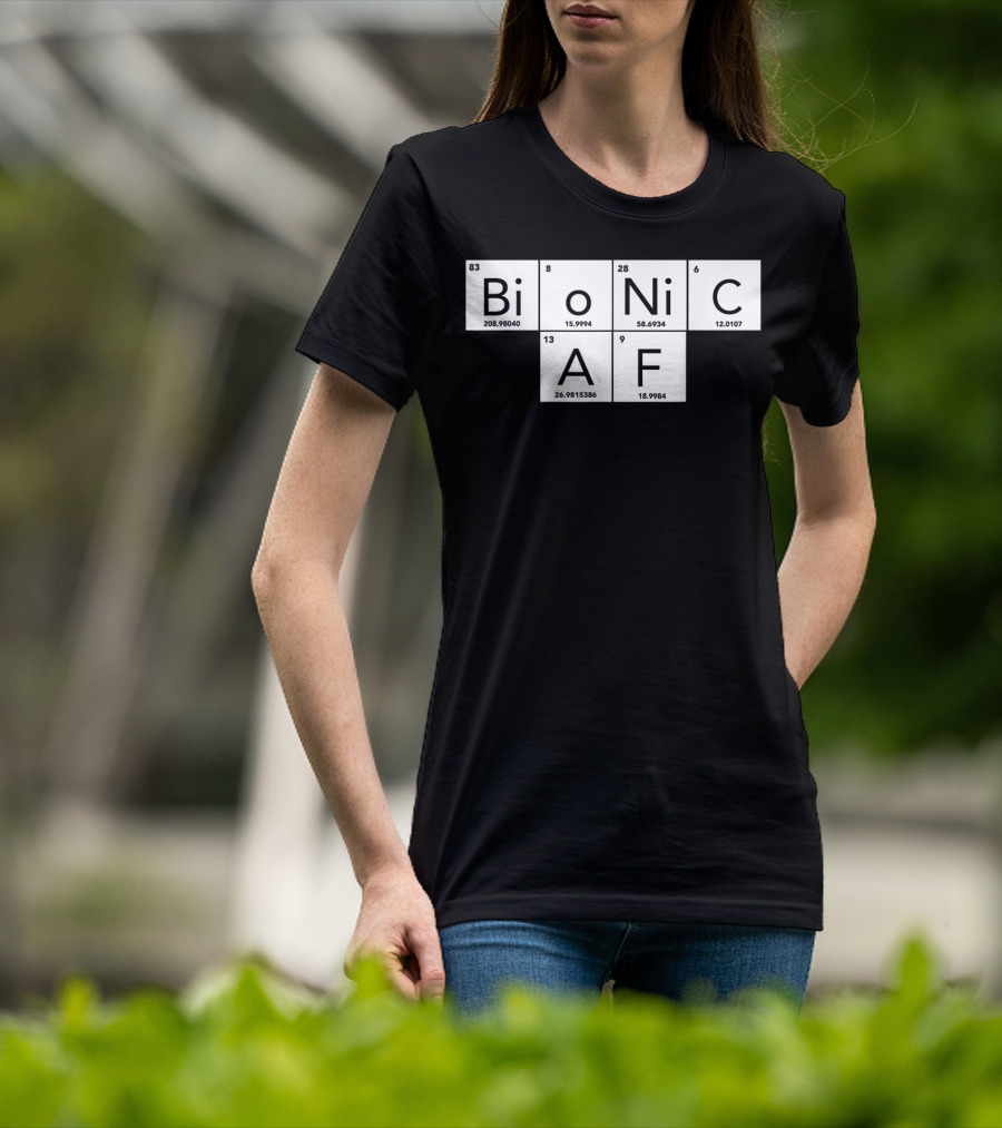 Bionic AF Periodic Table Elements Inspired Surgery Replacement Hos T-Shirt