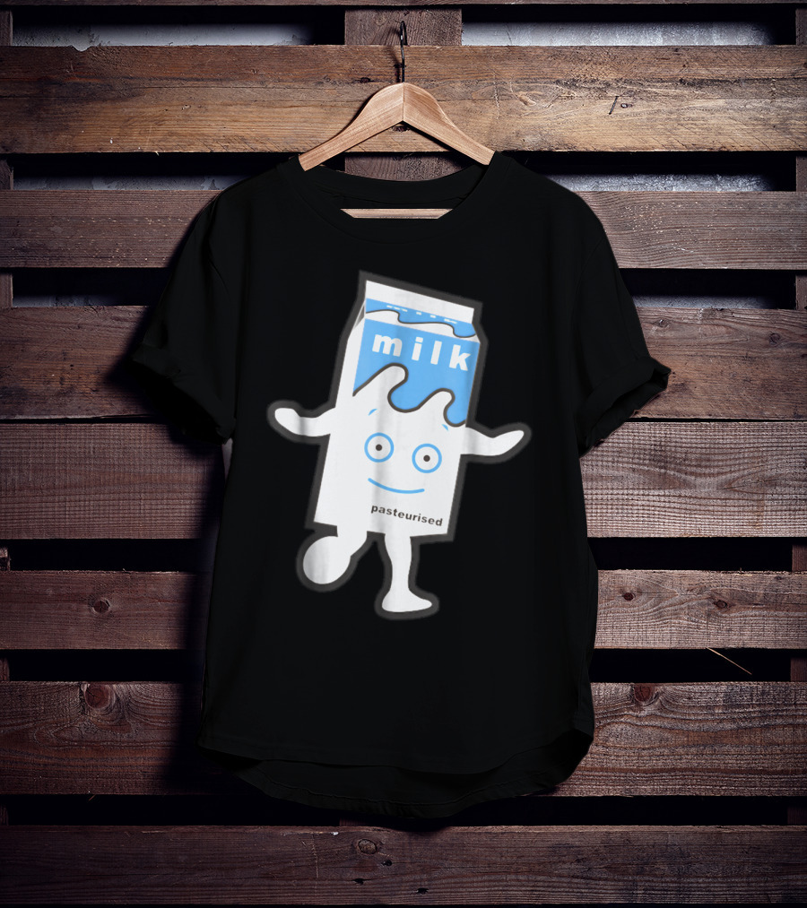 Blur Milky Milk Pasteurised Smiling Carton T-Shirt