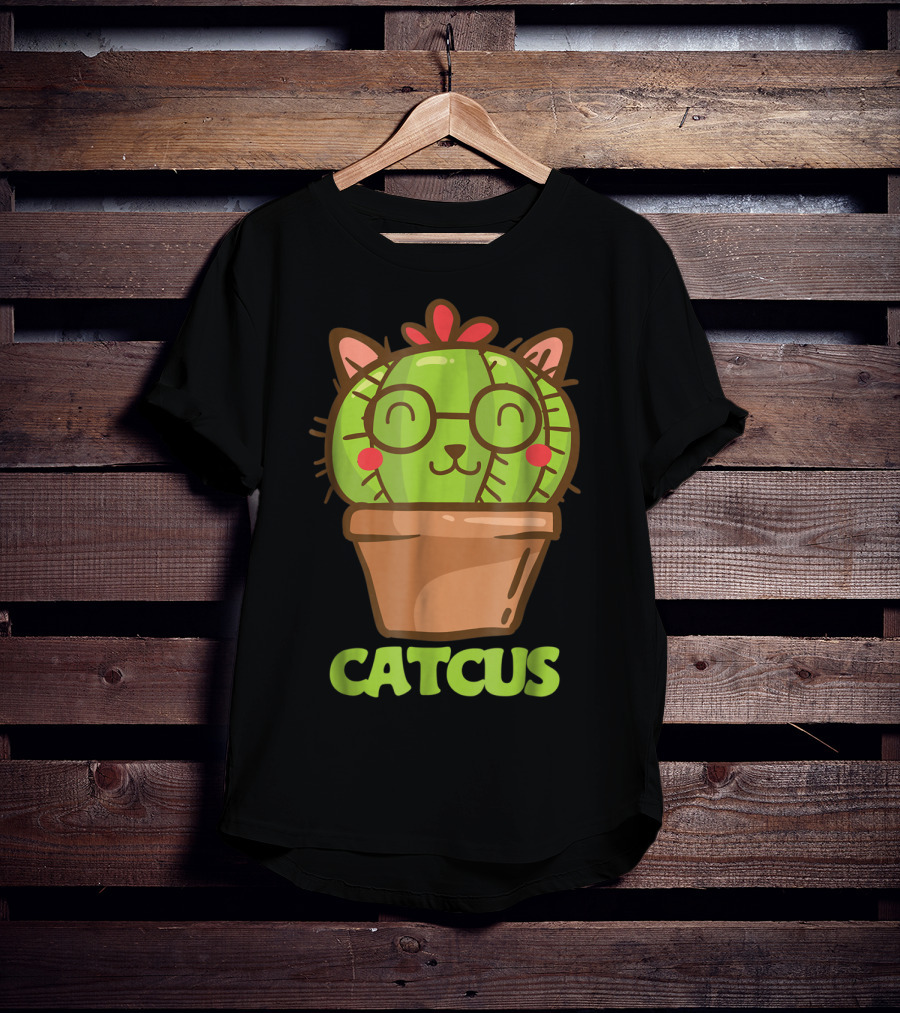 Catcus Cat Cactus Cat Humor Funny Cat Love T-Shirt