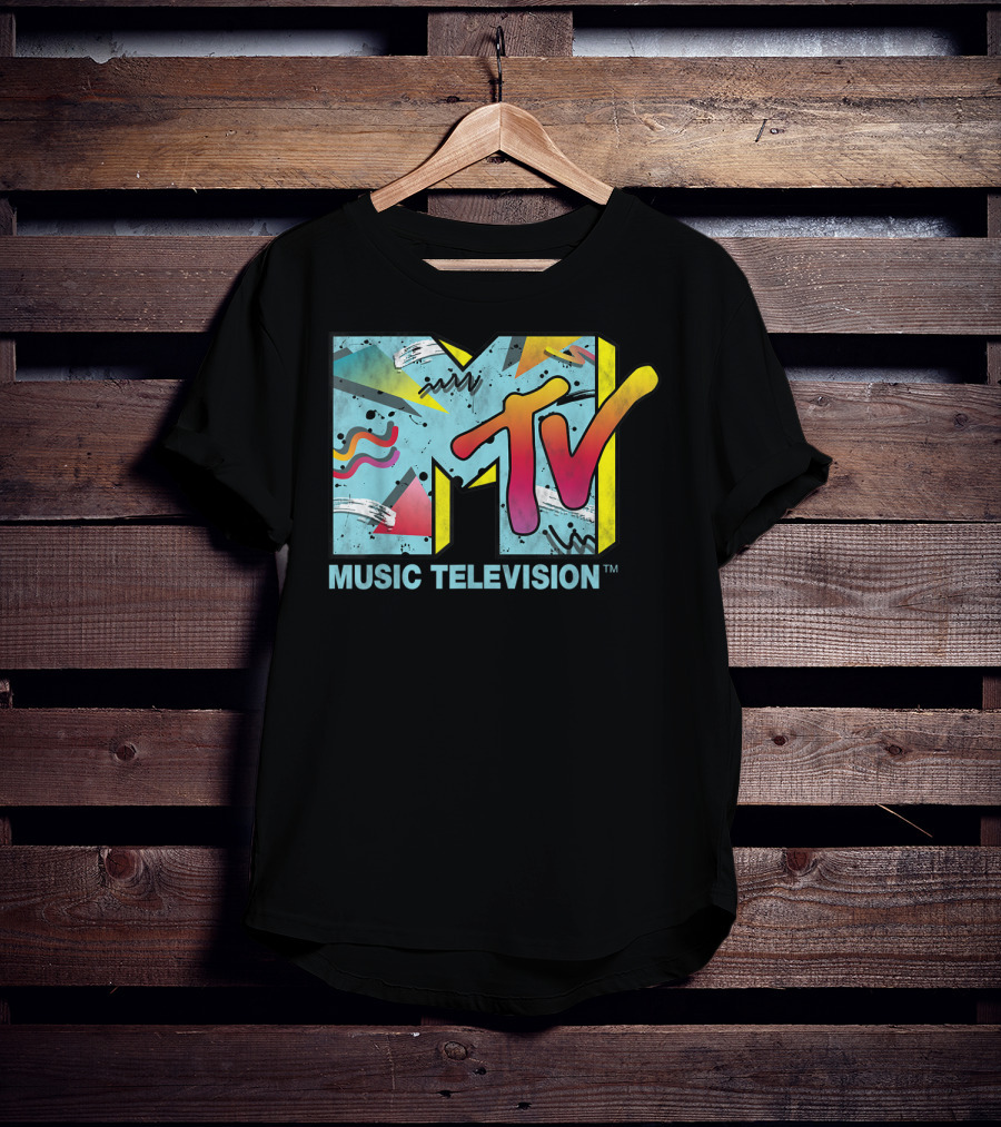 MTV Music Television Vibrant Retro 80s T-Shirt