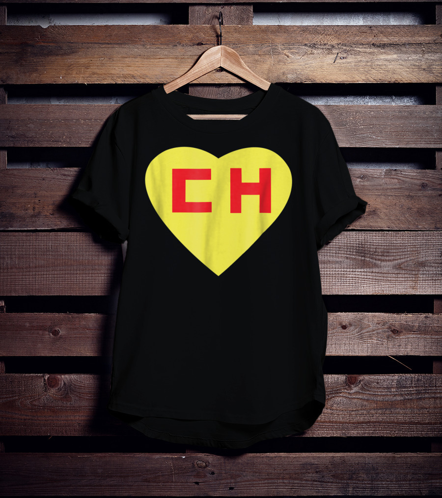 CH Heart El Chapulin Mexican Super Hero Colorado T-Shirt