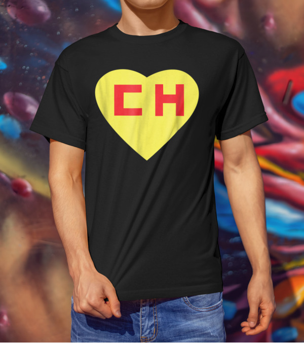 CH Heart El Chapulin Mexican Super Hero Colorado T-Shirt