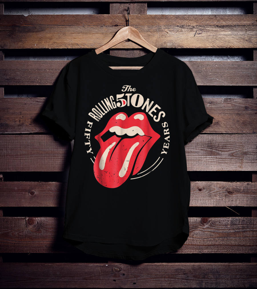 The Rolling Stones Fifty Years 5 Tongue Lips T-Shirt