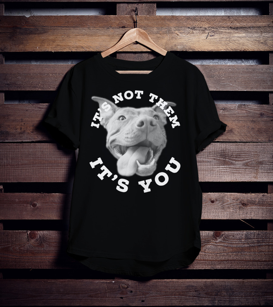 Dog Lover Pitbull Lover It's Not Them It's You T-Shirt