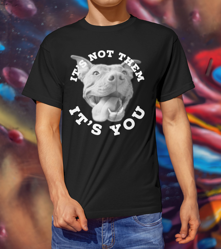 Dog Lover Pitbull Lover It's Not Them It's You T-Shirt