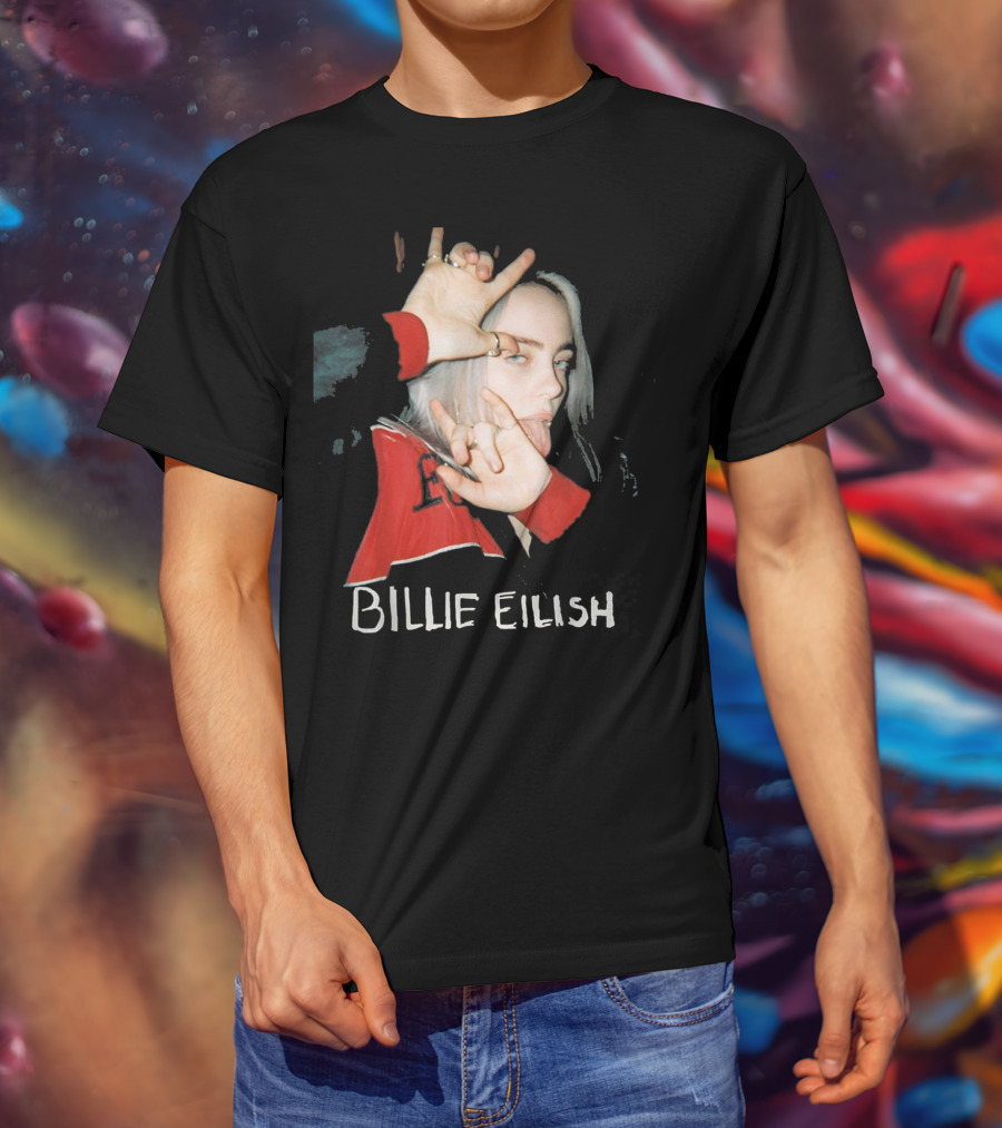 BILLIE EILISH Photo With Hand Sign T-Shirt