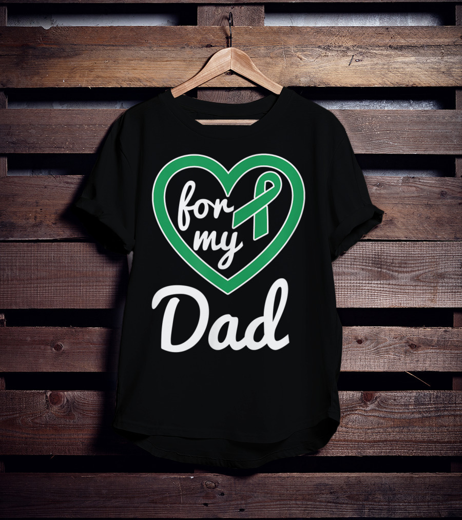 For My Dad Liver Cancer Ribbon Awareness T-Shirt