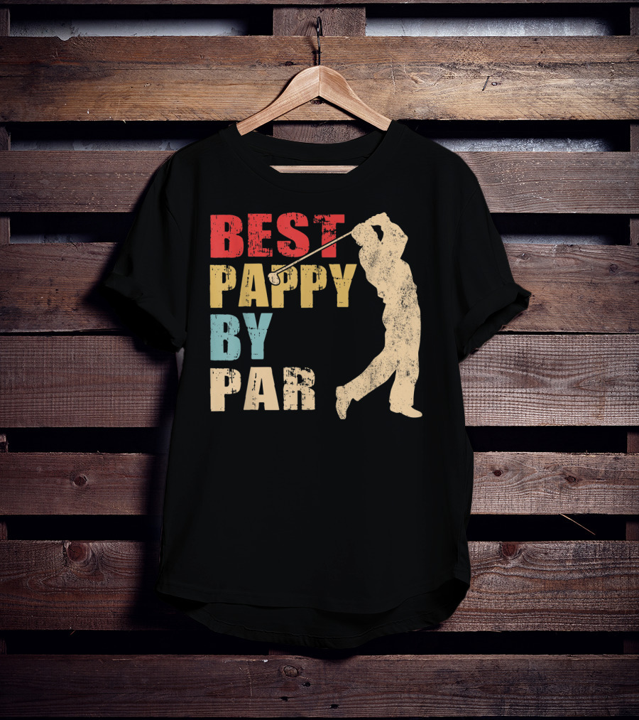 Best Pappy By Par Mens Father's Day Funny Golf Player T-Shirt