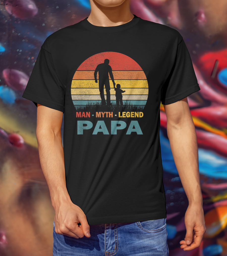 PAPA Man Myth Legend Mens Papa T-Shirt