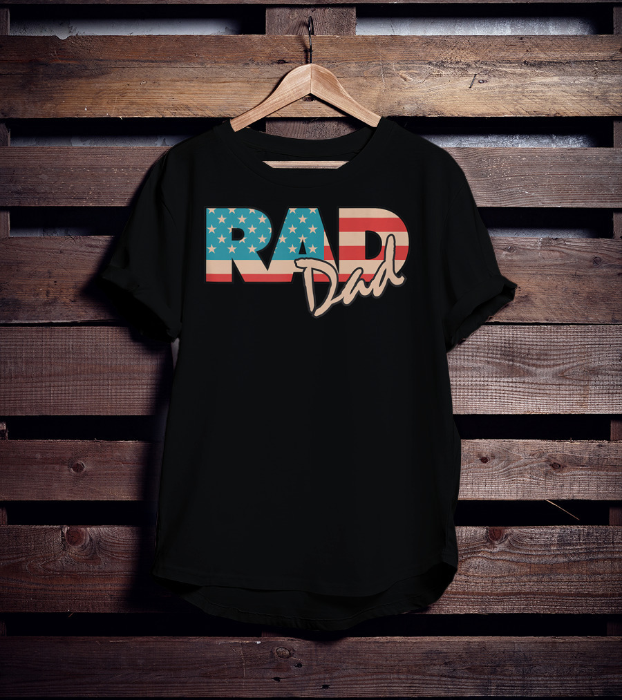 Rad Dad Vintage 1990's American Flag T-Shirt