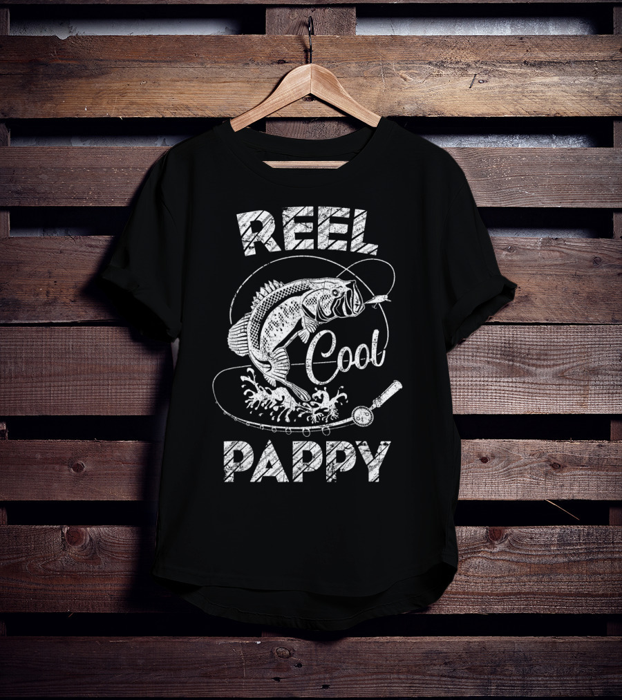 Reel Cool Pappy Fishing Father's Day Moments T-Shirt