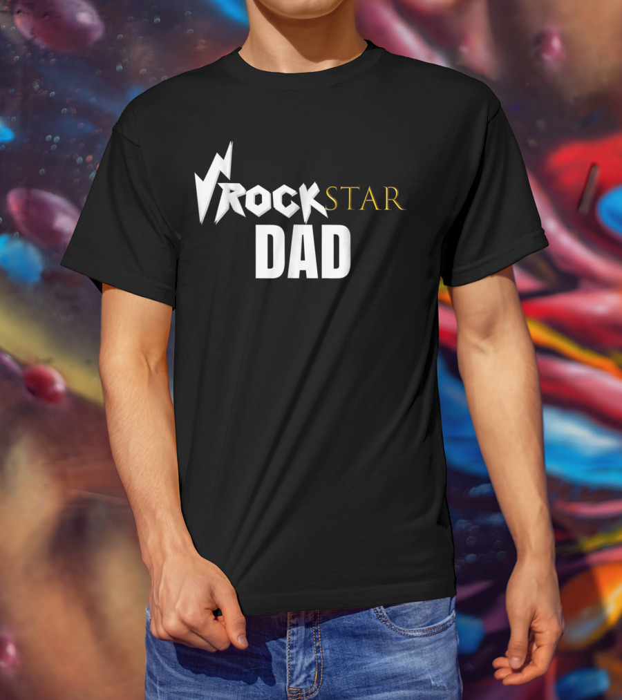 Rockstar Dad Birthday Party T-Shirt