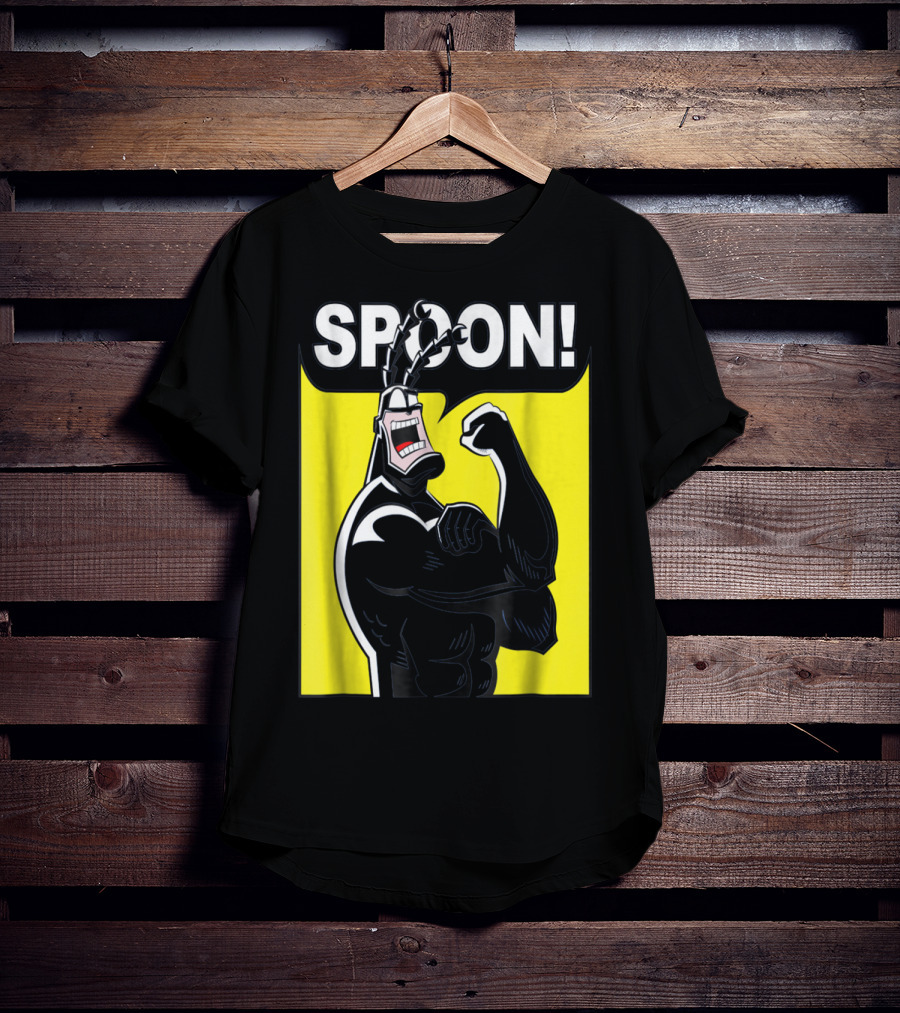 SPOON Tick Character Shouting Classic Comic T-Shirt