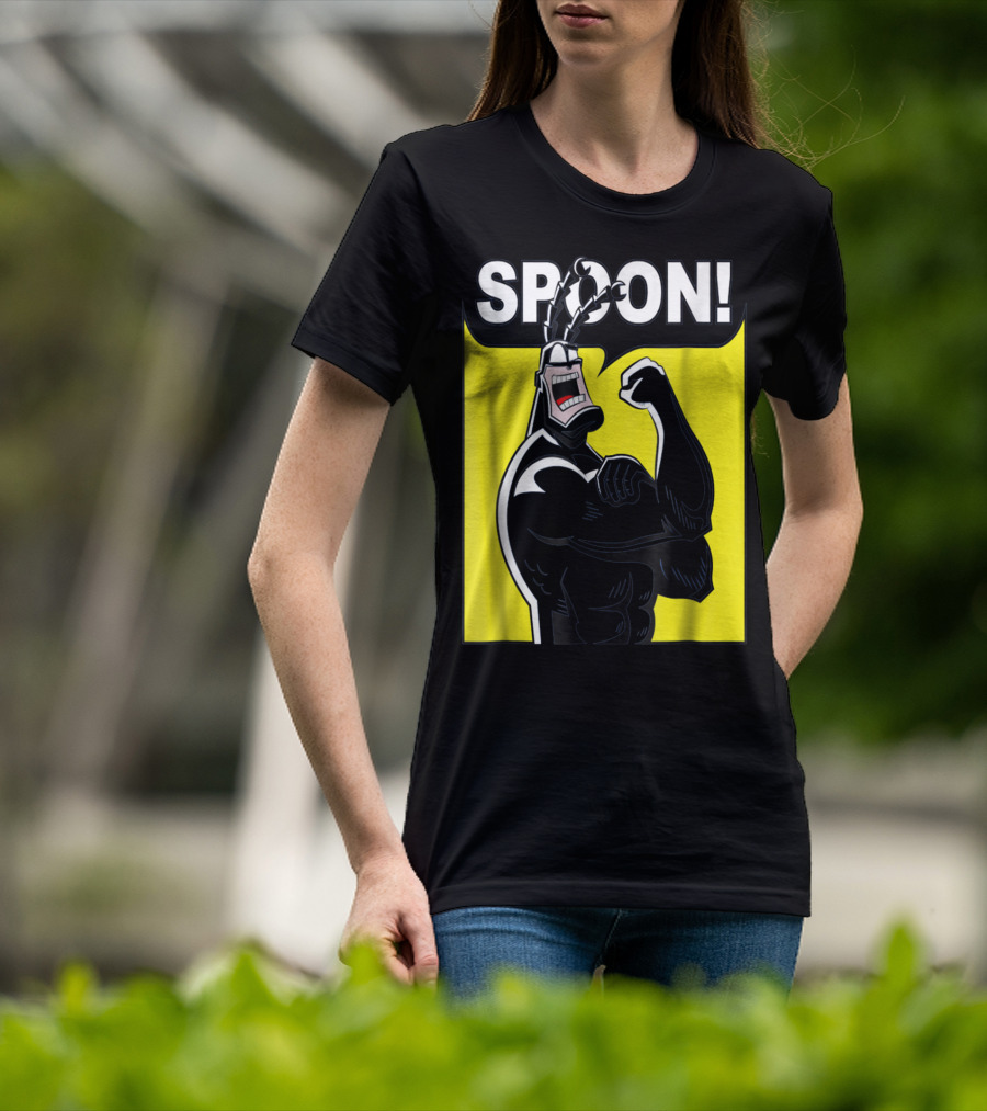 SPOON Tick Character Shouting Classic Comic T-Shirt