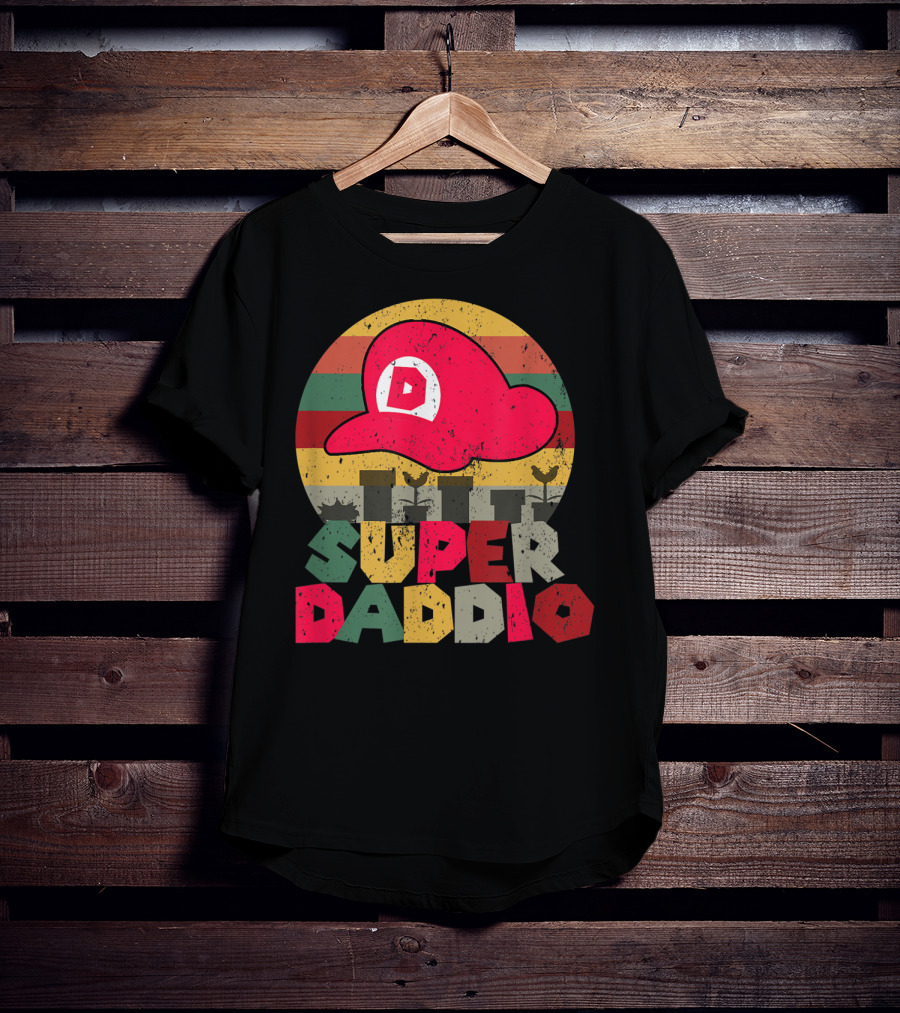 Super Daddio Retro Gamer Dad Hat T-Shirt