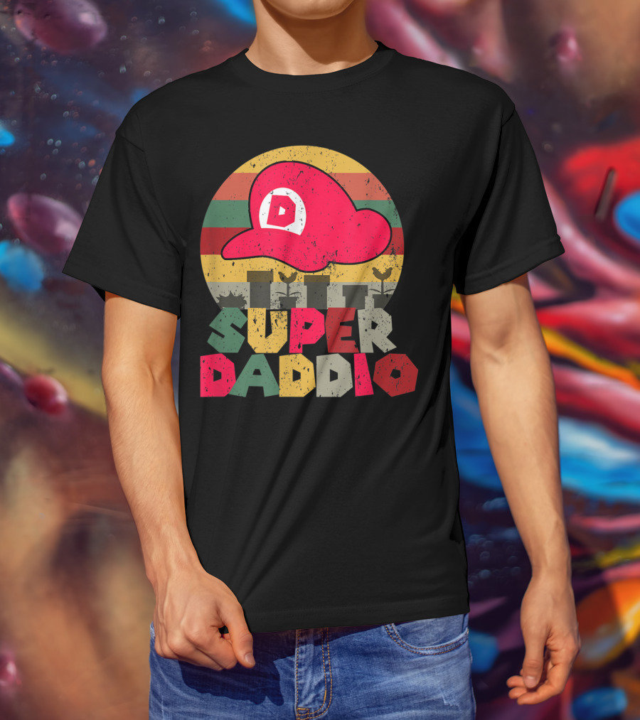 Super Daddio Retro Gamer Dad Hat T-Shirt