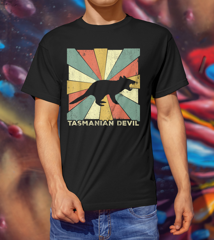 Vintage Tasmanian Devil Lover Style Animal Retro T-Shirt
