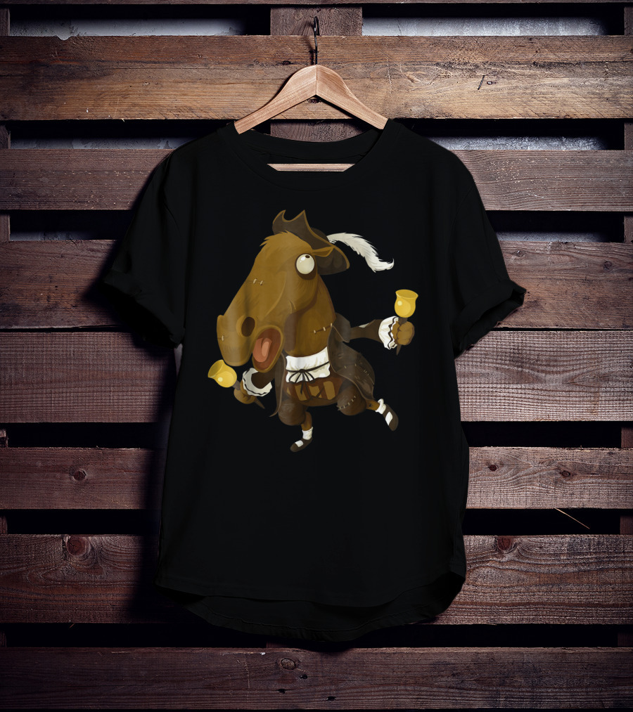 Funny Horse Joke For Horse Lovers Bell-Ringing 18th Century T-Shirt