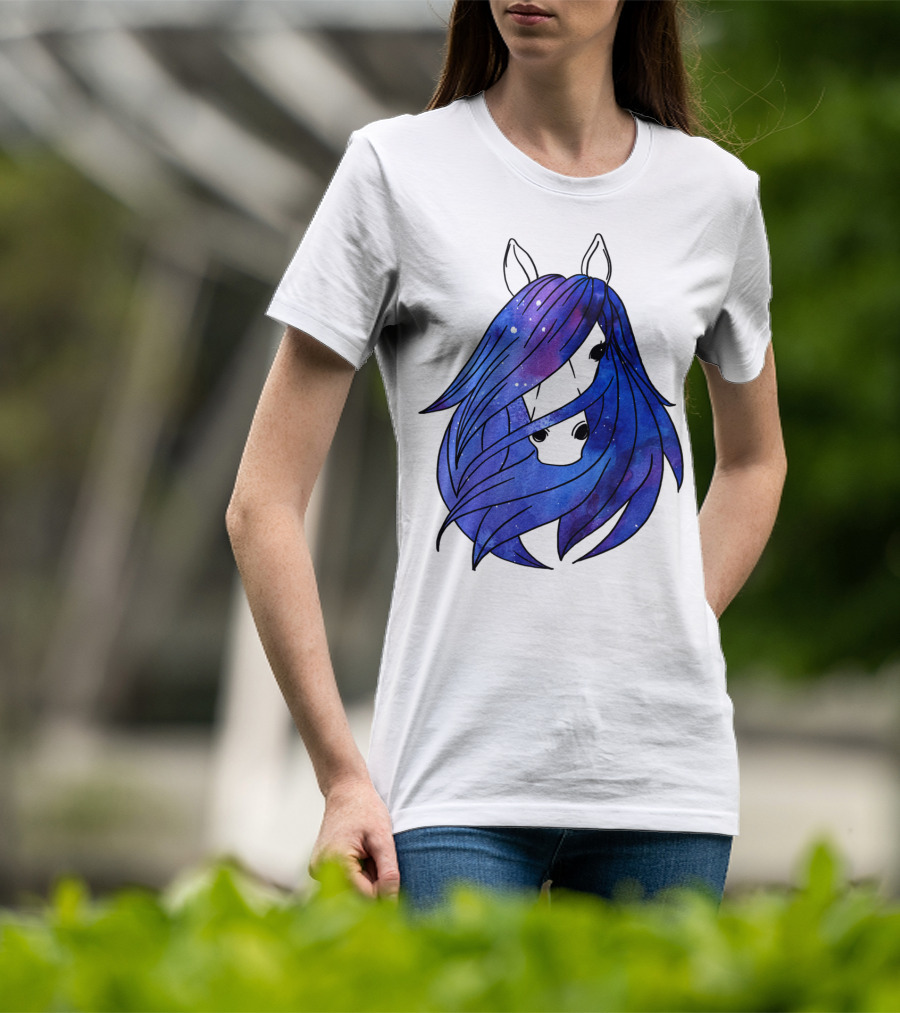 Galaxy Horse Mystical Equestrian For Girls With Starry Mane T-Shirt