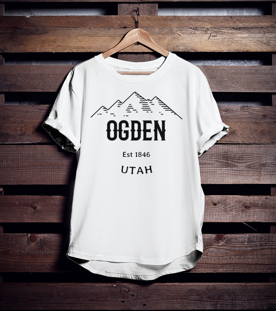 Ogden Utah Est 1846 Vintage Rocky Mountains T-Shirt