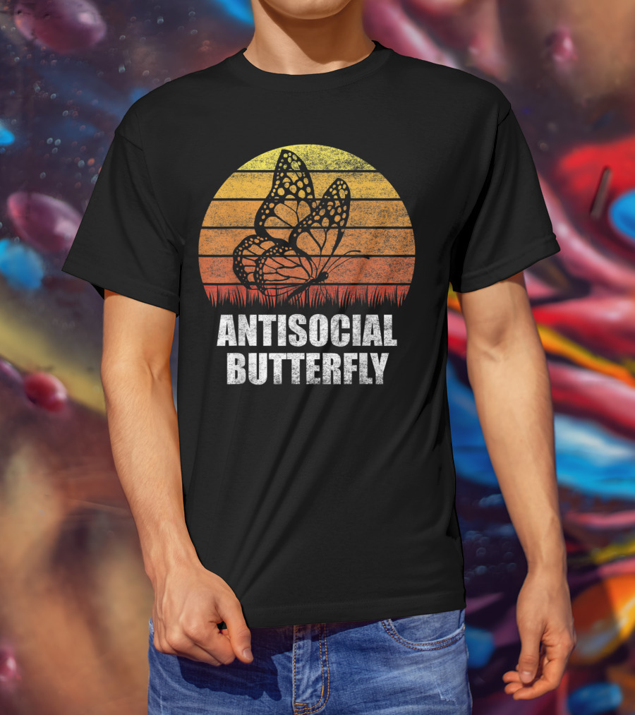 Antisocial Butterfly Classic Vintage Sunset T-Shirt